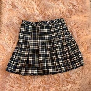plaid tennis skirt